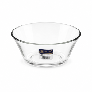 SET 6 BOLURI DIN STICLĂ MODEL CLASSIC 168MM DELISOGA PENTRU SALATE, FRUCTE, GUSTĂRI, DESERTURI ȘI SERVIRE