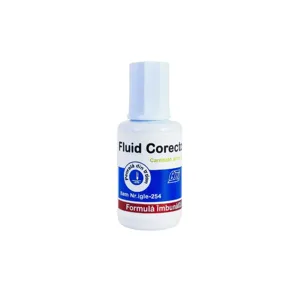 Fluid Corector Lichid cu Pensulă 12 ml, Uscare Rapidă, Ideal pentru Școală și Birou