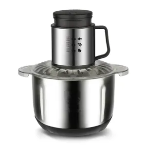 Tocător electric multifuncțional Homestar cu bol din inox, capacitate maximă 5 litri, pentru carne, legume și fructe