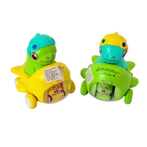 Dinozaur Jucărie cu Roți – Mecanism de Mers și Figurina Inclusă, Joc Interactiv pentru Copii