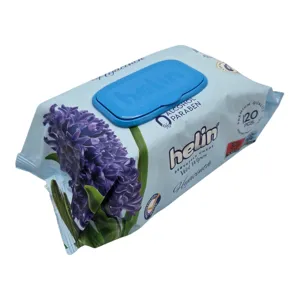 Șervețele Umede Helin cu Parfum de Zambilă, Pachet 120 Bucăți