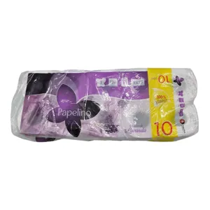 Hârtie Igienică cu Parfum de Lavandă, 3 Straturi, Set 10 Role, Moale și Rezistentă, pentru Igienă Zilnică
