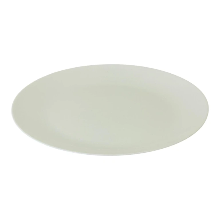 Farfurie întinsă albă, design clasic rotund, diametru 26,5 cm
