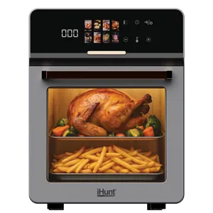 Friteuză cu Aer Cald iHunt Bro Air Fryer Oven 18L 1800W Ecran Digital Touch 8 Programe Automate Cuptor Multifuncțional