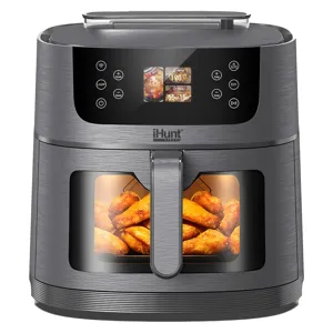 Friteuză cu aer cald și rotisor **iHunt Bro Air Fryer AI Steam 8L, 1800W, AI One Click, Funcție Abur, Wi-Fi