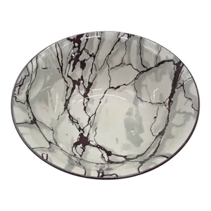 Bol Ceramic Home Class, Model Marmorat, Design Elegant pentru Servire