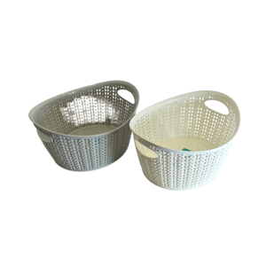 Coșuleț oval model spic 3,3L pentru organizare și depozitare, disponibil în mai multe culori