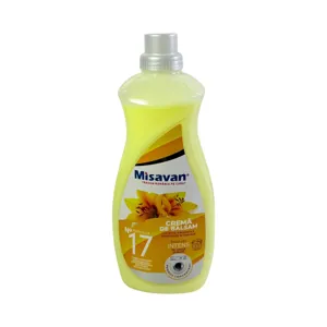 Balsam de rufe Misavan No 17 1500 ml, Cremă de balsam concentrată, Parfum intens de lungă durată, 60 spălări, Fabricat în România