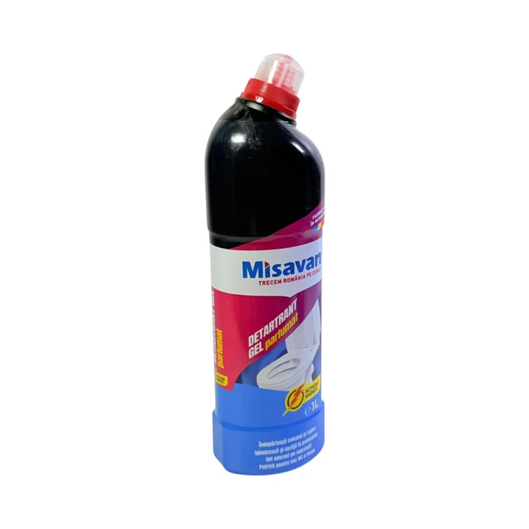 Misavan Wc Detartrant Gel Parfumat Misavan 1L pentru WC și Pisoar Acțiune Rapidă ...