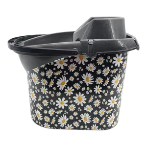 Găleată pentru Mop cu Roți și Design Decorativ, Mâner Ergonomic, pentru Curățenie în Casă și Spații Comerciale