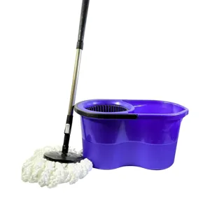 Găleată cu storcător și mop rotativ 360°, capacitate 16 L, sistem stoarcere integrat