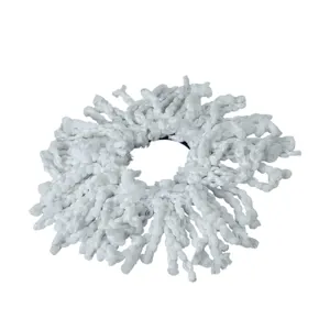 Rezerve Mop Rotativ Microfibră – Cap de Schimb 360°, Alb, Compatibil cu Mopuri Rotative Standard