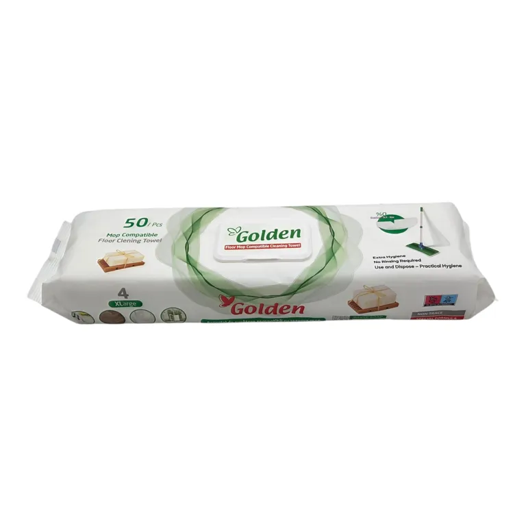 Șervețele Umede Golden pentru Curățarea Pardoselilor, 50 Bucăți