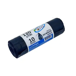 Saci menajeri rezistenți Onyx – 120 litri, 70x110 cm, set 10 bucăți, culoare neagră, pentru uz casnic și profesional