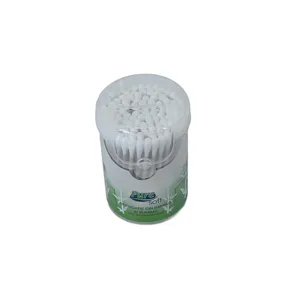 Bețișoare igienice Pure Soft – 100 bucăți, din bambus și bumbac, 100% biodegradabile, ambalaj cu deschidere tip push