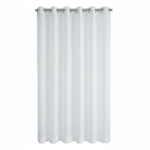 Perdea Voal Alb 300x250 cm cu Inele Metalice pentru Living, Dormitor sau Bucătărie, Design Elegant și Aerisit