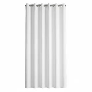 Perdea GGT Alb 300x250 cm cu Inele Metalice, Design Elegant pentru Living, Dormitor sau Bucătărie