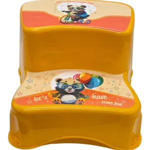 Treaptă Taburet pentru Copii Belma, cu Desen Decorativ, Model Panda