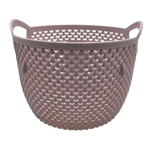 Coșuleț Rotund din Plastic Belma Picătură, Capacitate 3.5 L, Design Perforat, pentru Depozitare și Organizare în Casă