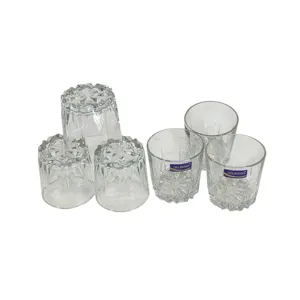 SET 6 Pahare din Sticlă 300ML Delisoga pentru Whisky, Cocktailuri și Băuturi Fine