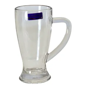 SET 6 CĂNI DIN STICLĂ DELISOGA 430 ML CU MÂNER PENTRU CAFEA, LATTE, CEAI ȘI BĂUTURI RECI